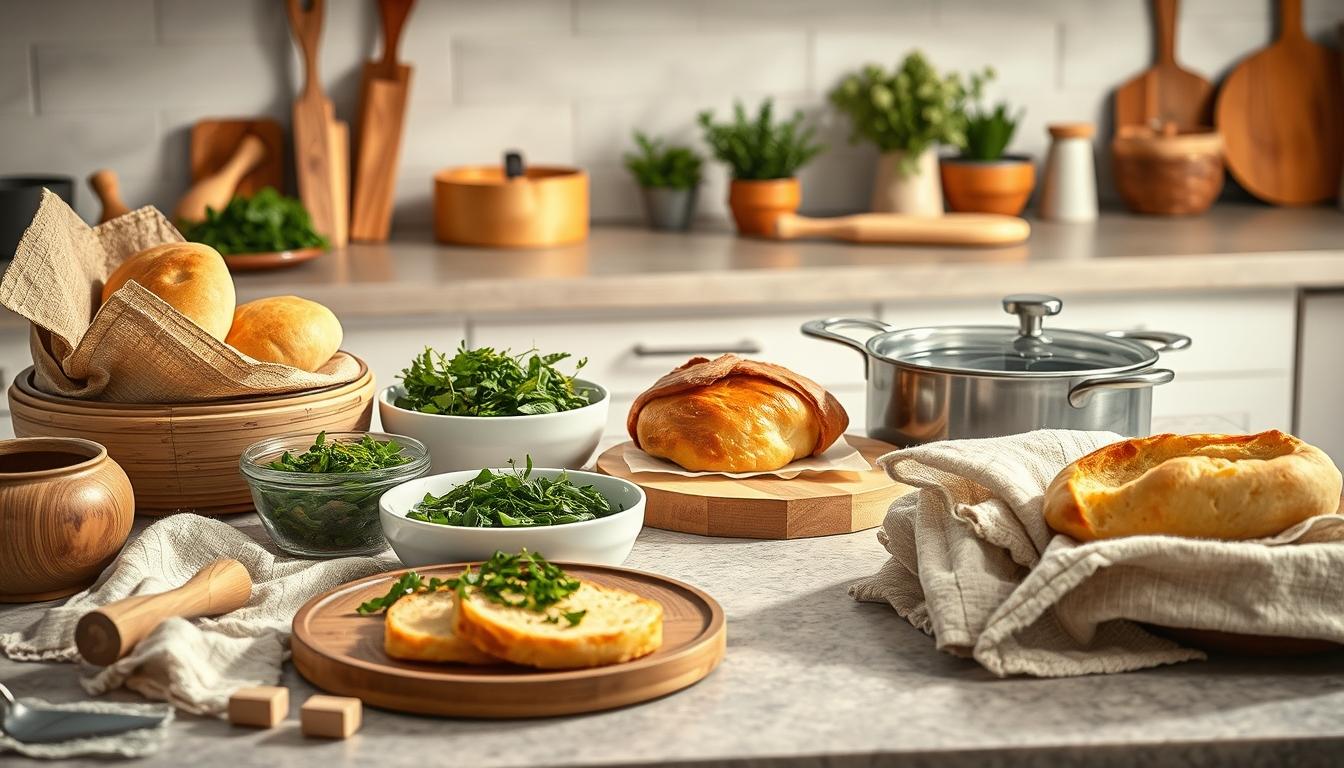 Freshly baked homemade cake in a kitchen setting